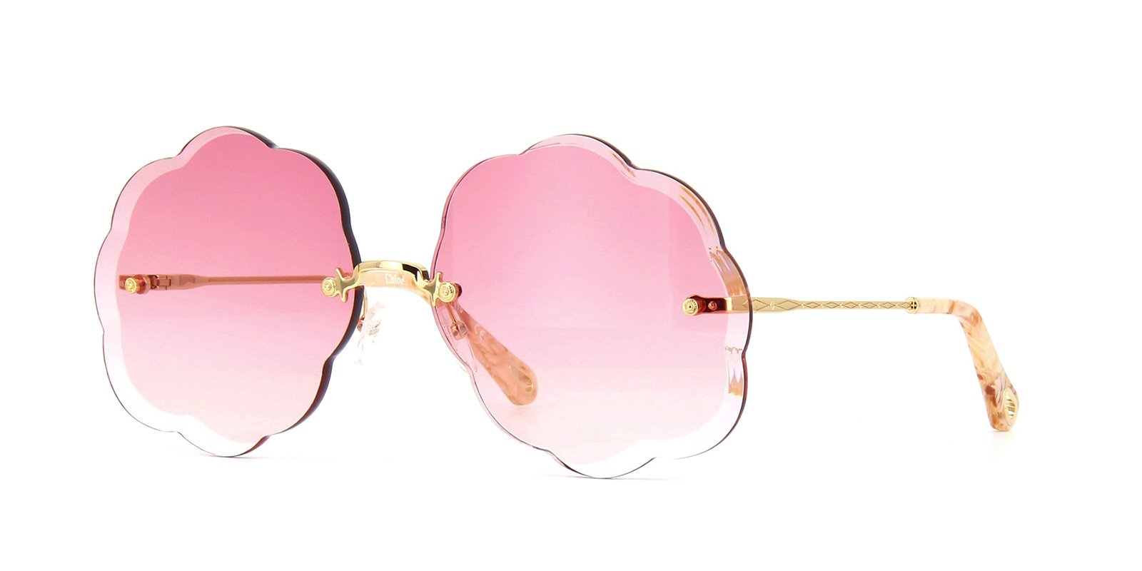 Chloé CE156S-850 — Sunglasses Rimless, Round - Image 4