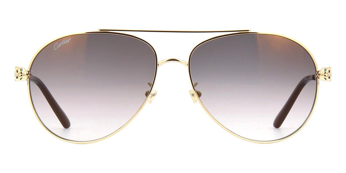 cartier ct0233s 001 — lunettes de soleil aviator, panther