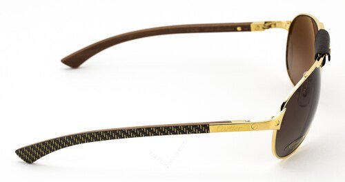 cartier esw00178 — lunettes de soleil aviator, polarized