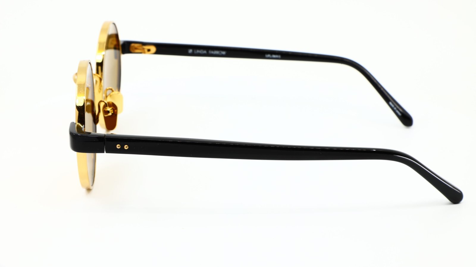Linda Farrow LFL369 C2 — Sunglasses Luxe, Mirror, Precious, Round - Image 3